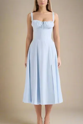Taylor Bodycon Day Midi Dress - Baby Blue