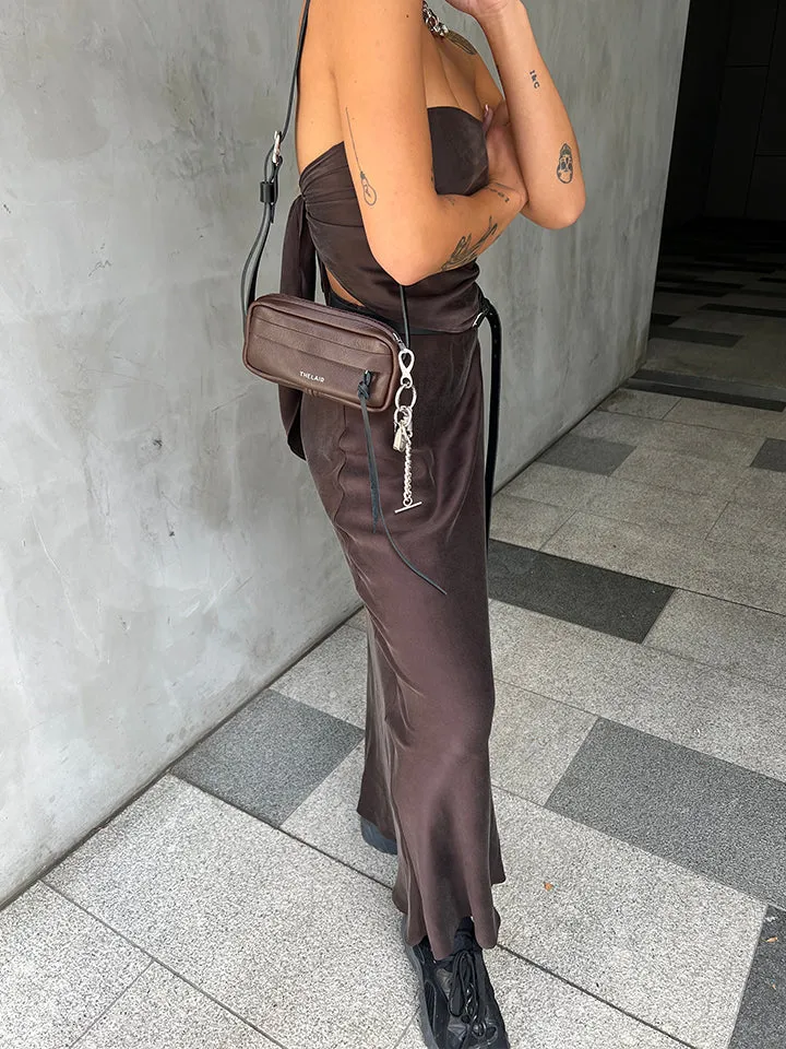 The Lair Apparel Greta Ankle Skirt Merlot