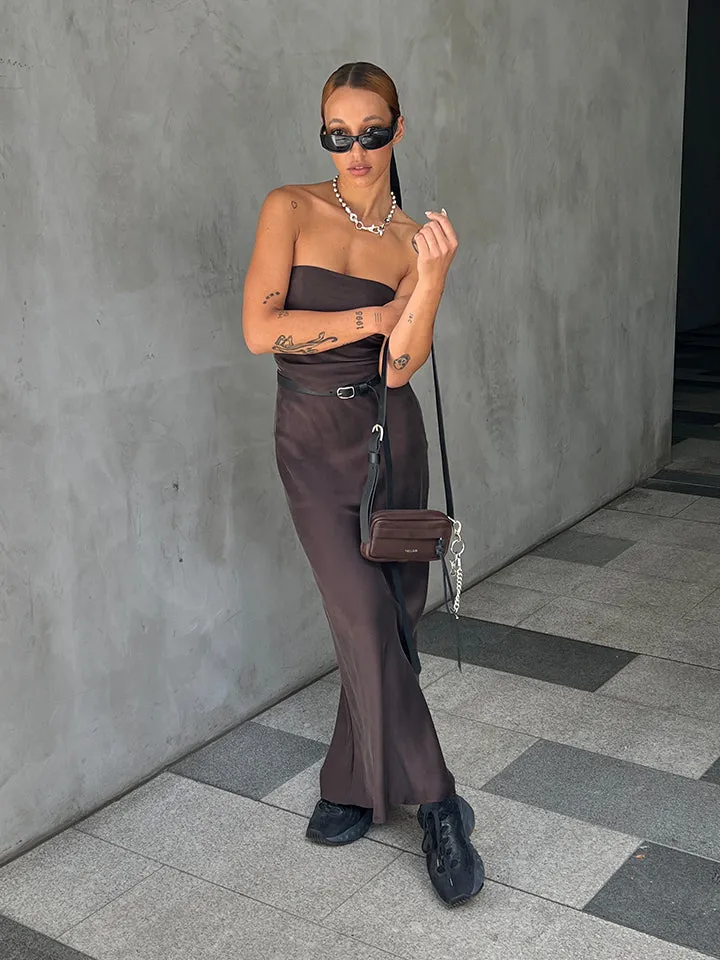The Lair Apparel Greta Ankle Skirt Merlot