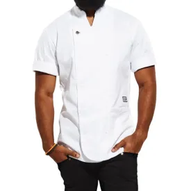Tilit Mens Chef Coat - Short Sleeve, White
