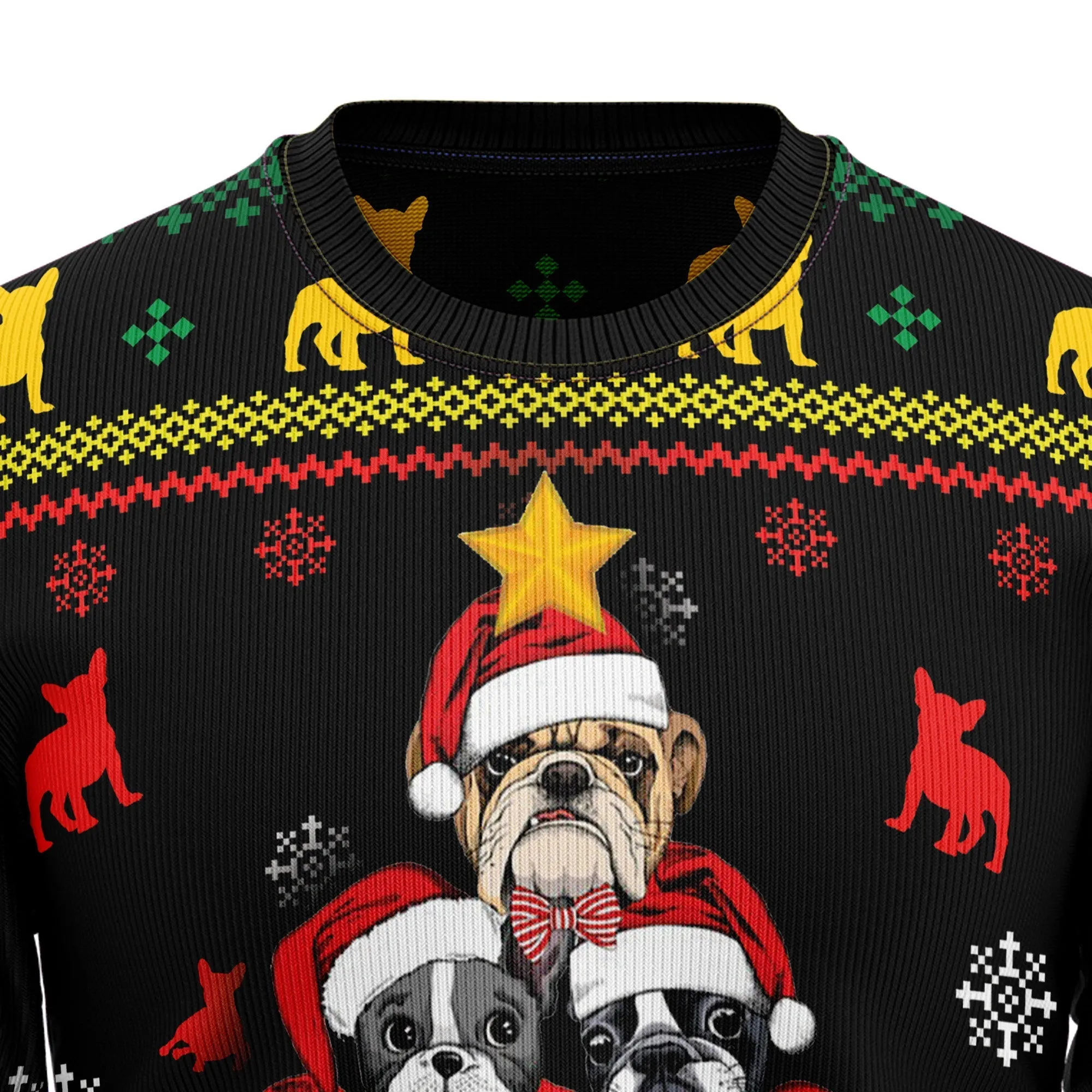 Ugly Christmas Sweater JulesRoche 60% Cotton All-Over Print