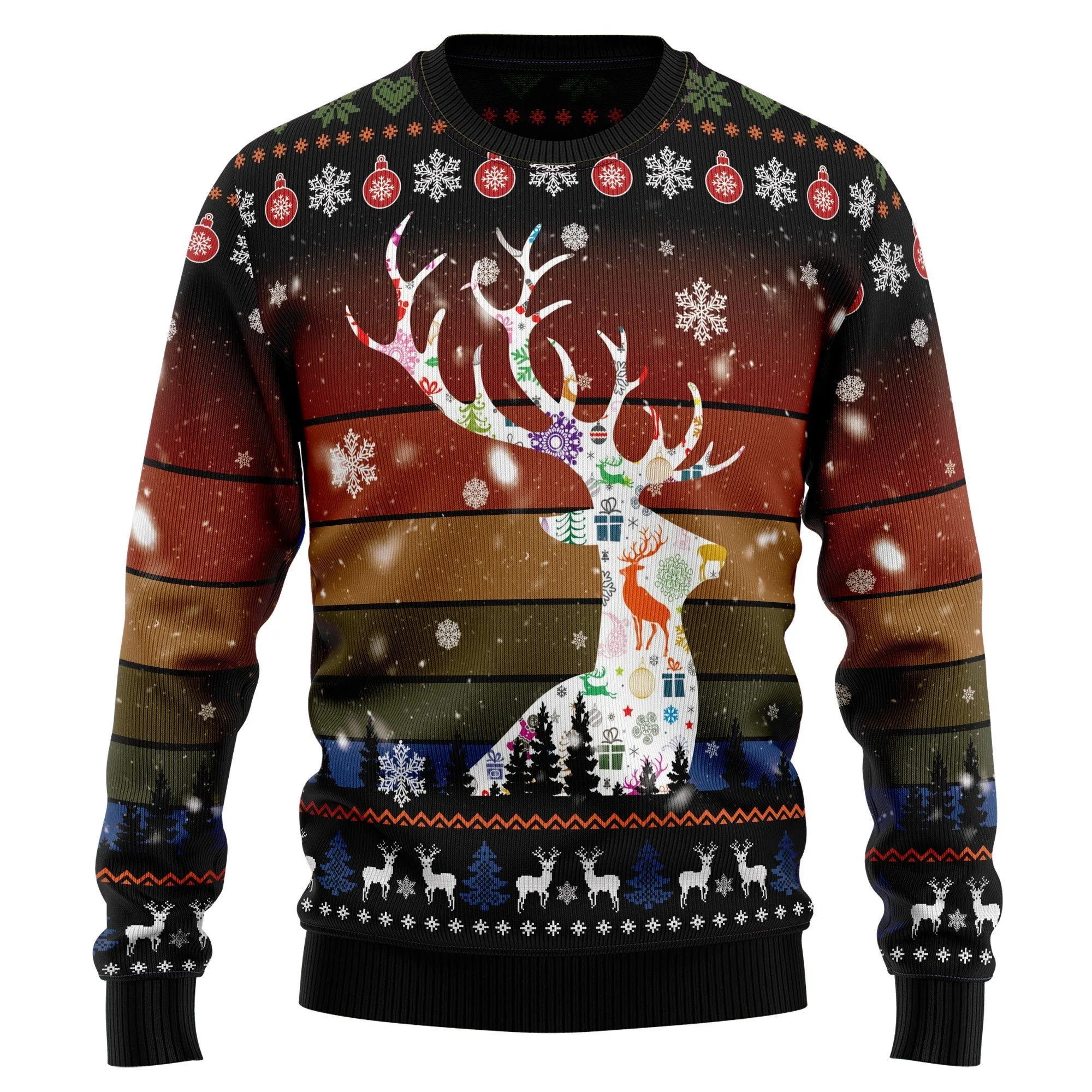 Ugly Christmas Sweater JulesRoche All-Over Print Winter Outfit