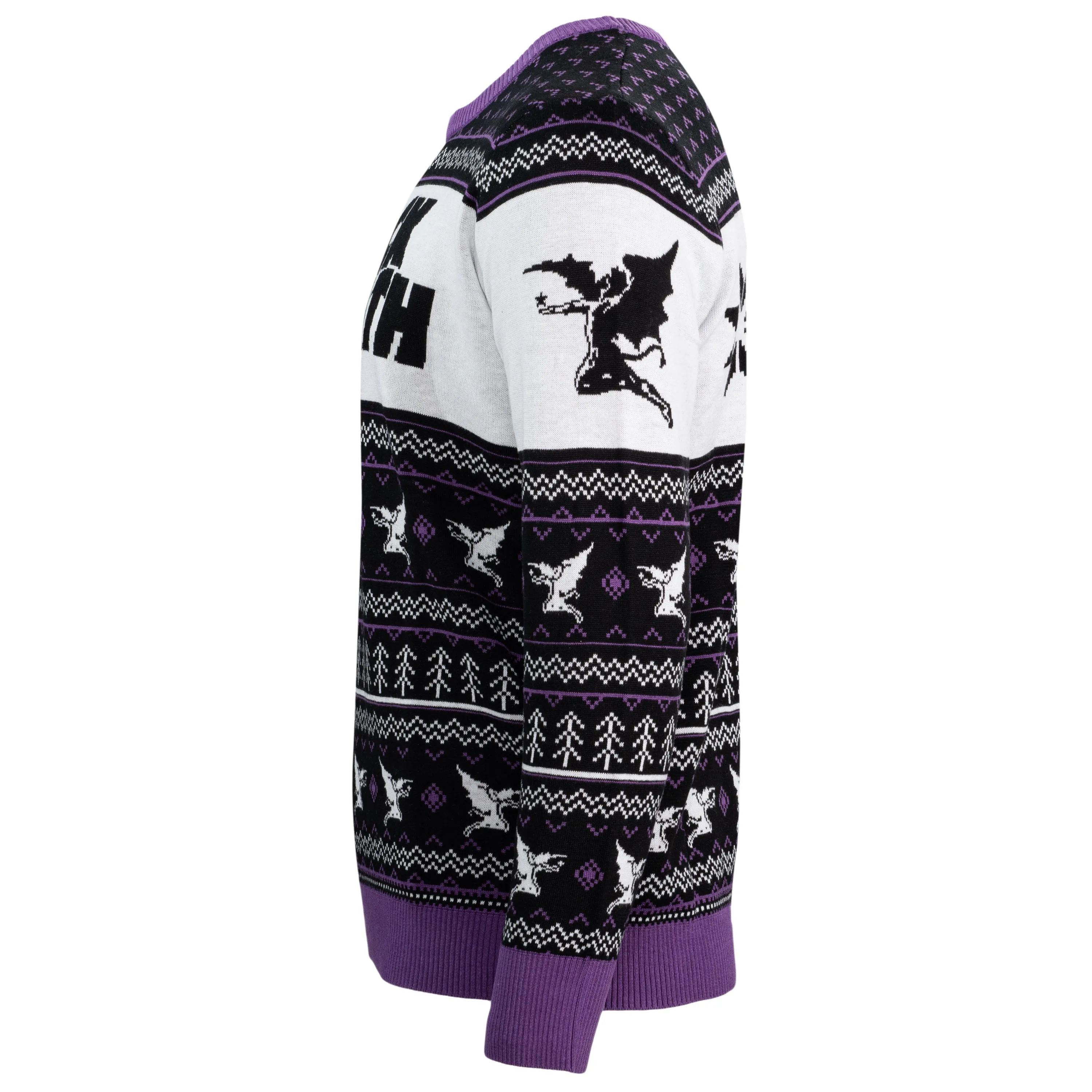 Ugly Christmas Sweater JulesRoche Black Sabbath Logo Cozy Pullover