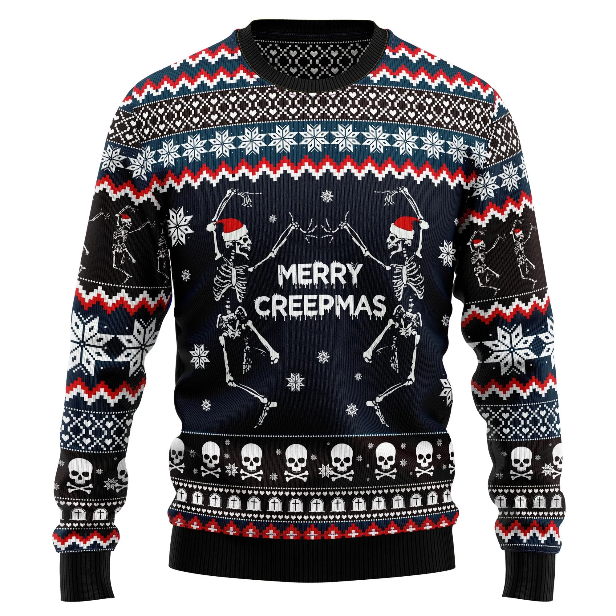 Ugly Christmas Sweater JulesRoche Funny All-Over Print Jumper