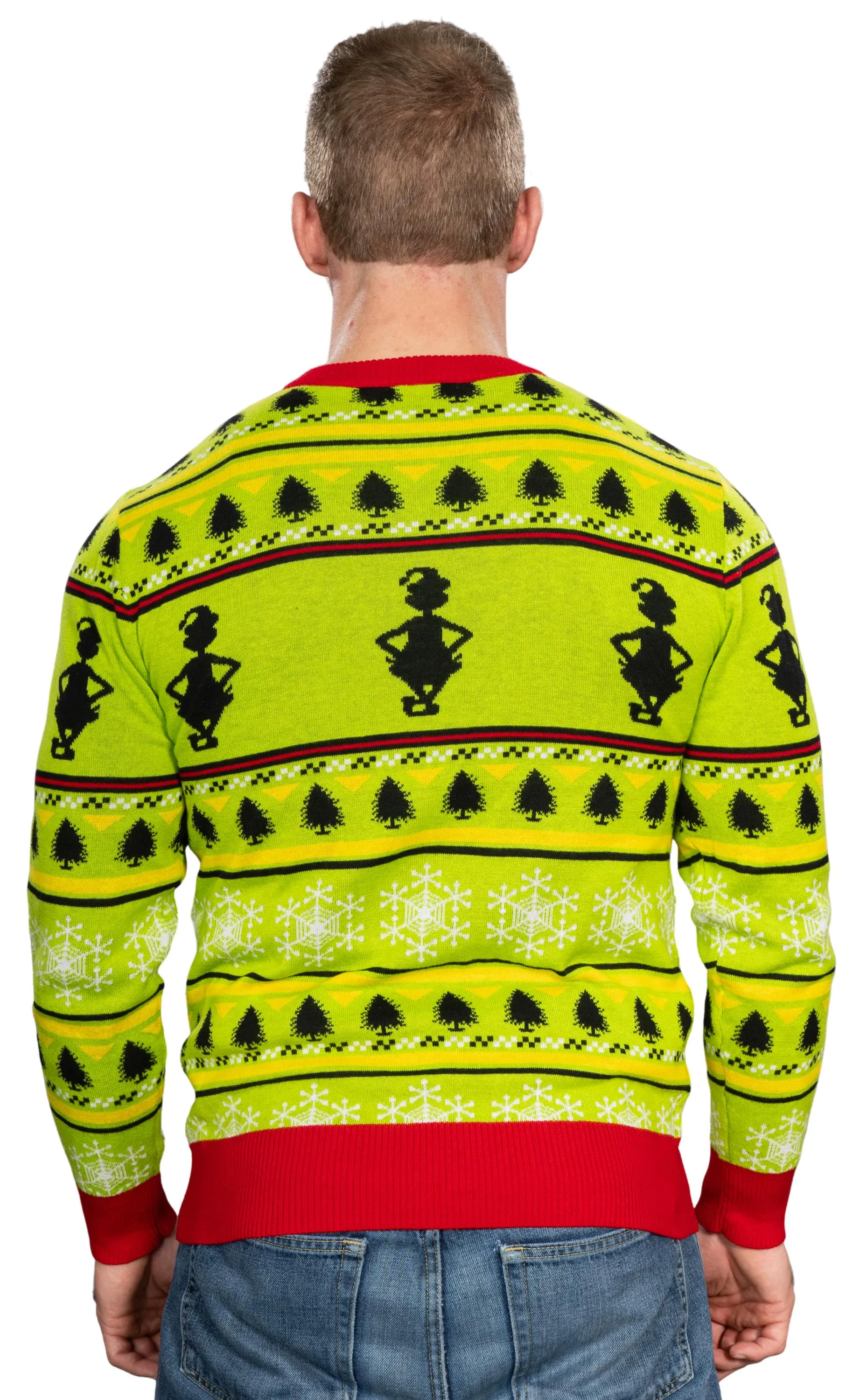 Ugly Christmas Sweater JulesRoche Grinch Designs Cozy Apparel