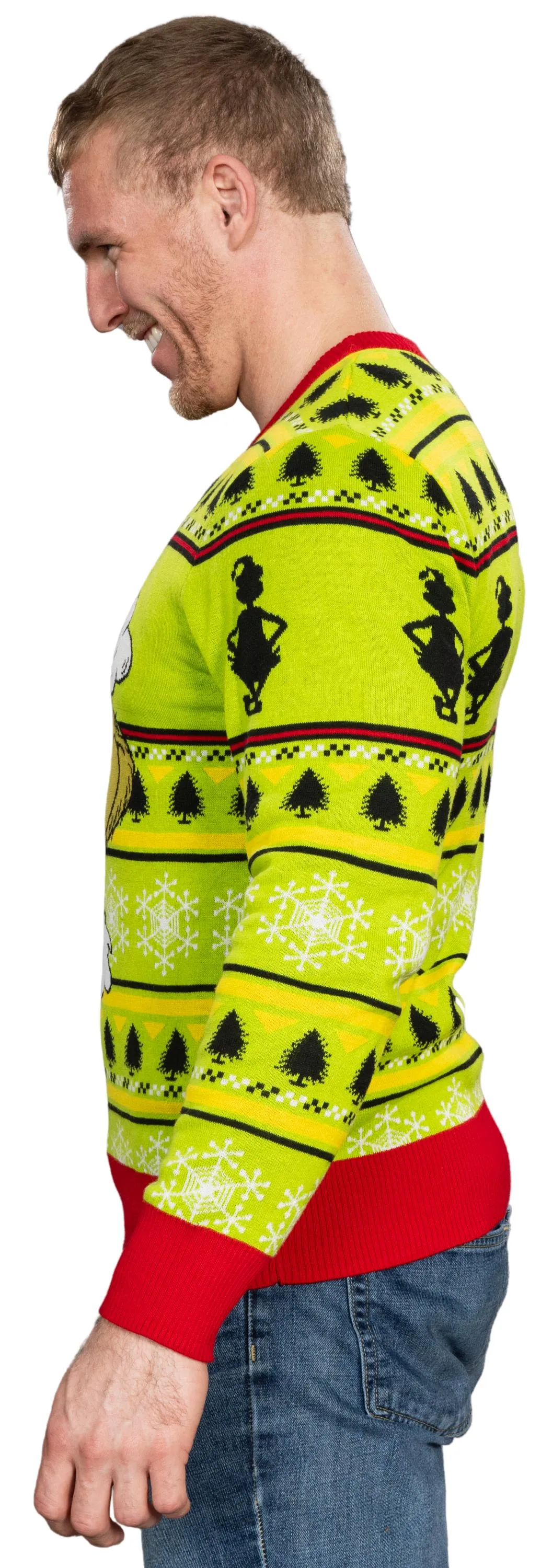 Ugly Christmas Sweater JulesRoche Grinch Designs Cozy Apparel