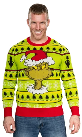 Ugly Christmas Sweater JulesRoche Grinch Designs Cozy Apparel