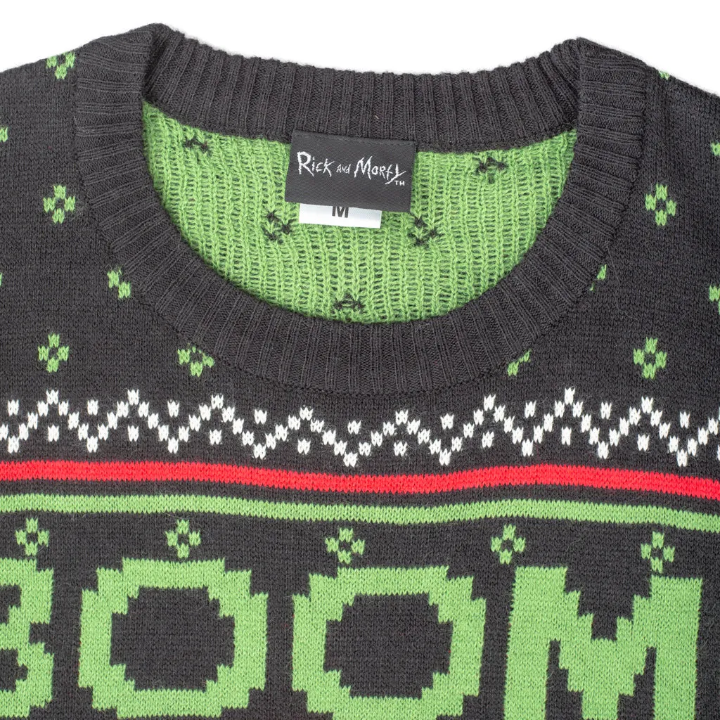 Ugly Christmas Sweater JulesRoche Knitted Festive Pickle Rick
