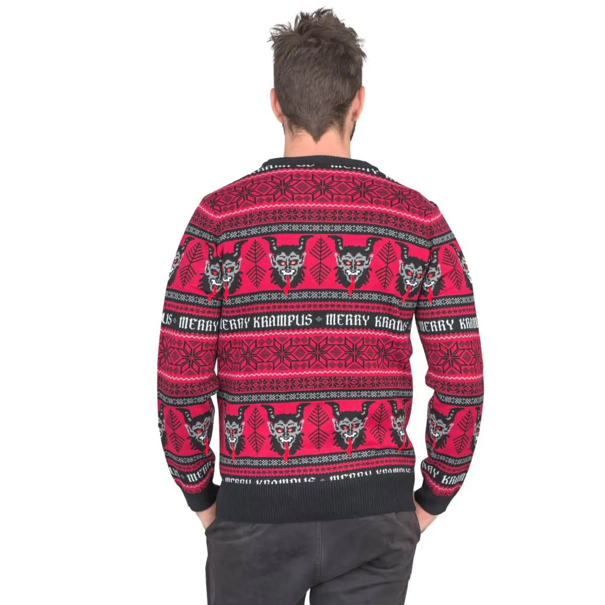 Ugly Christmas Sweater JulesRoche Krampus Monster Design