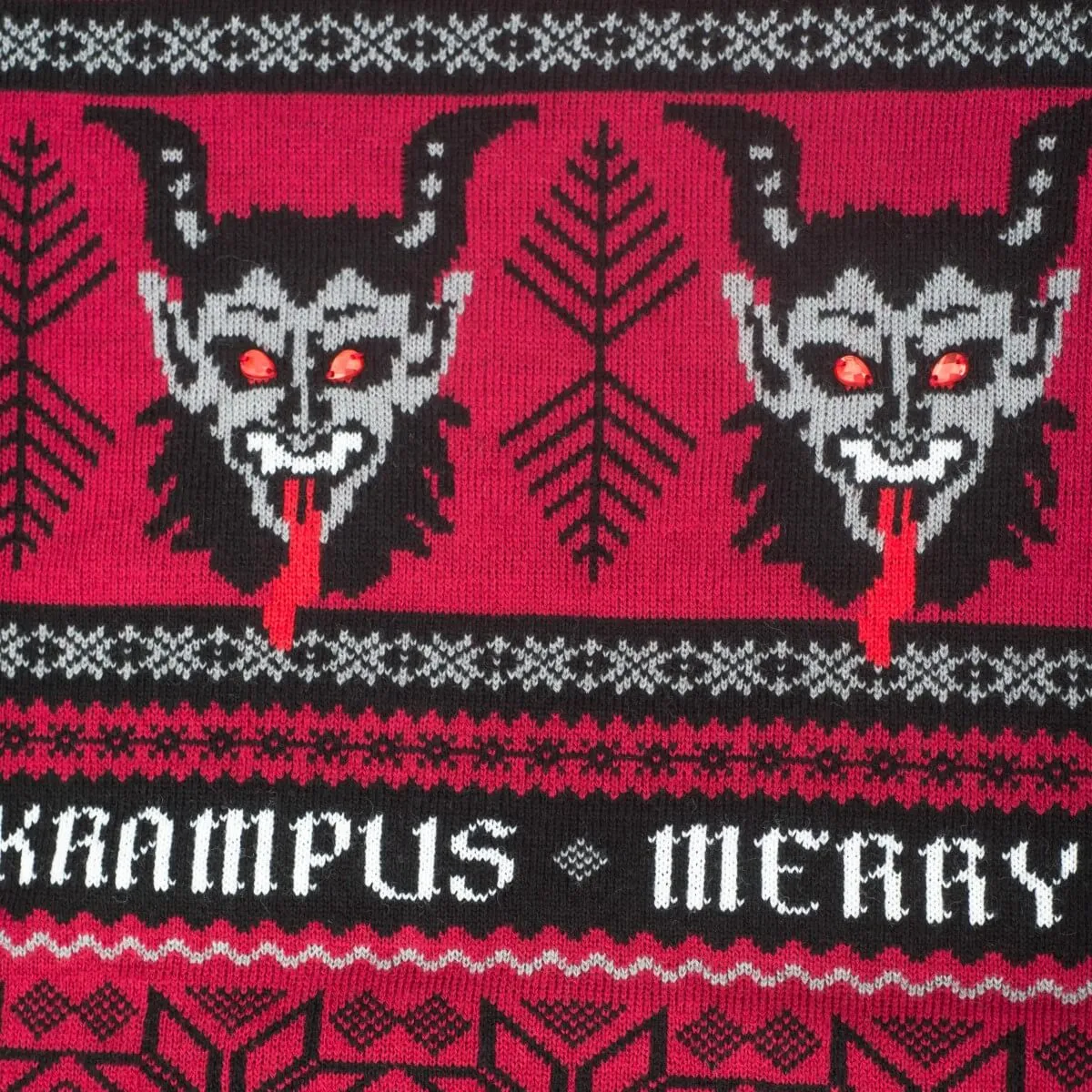Ugly Christmas Sweater JulesRoche Krampus Monster Design