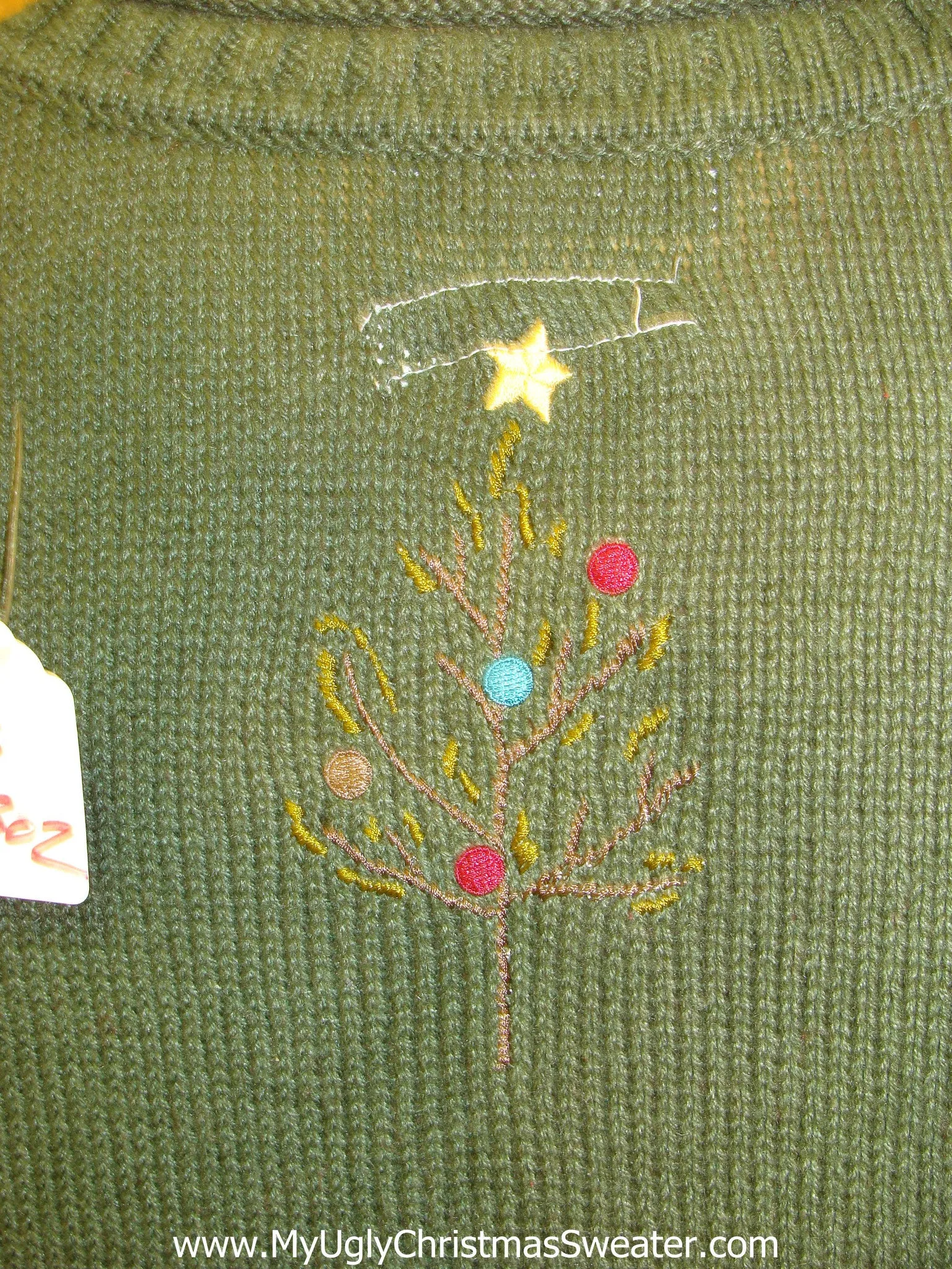 Ugly Christmas Sweater with Lights Santa in Snow