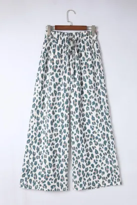 Unrestricted Leopard Print Wide Leg Culottes