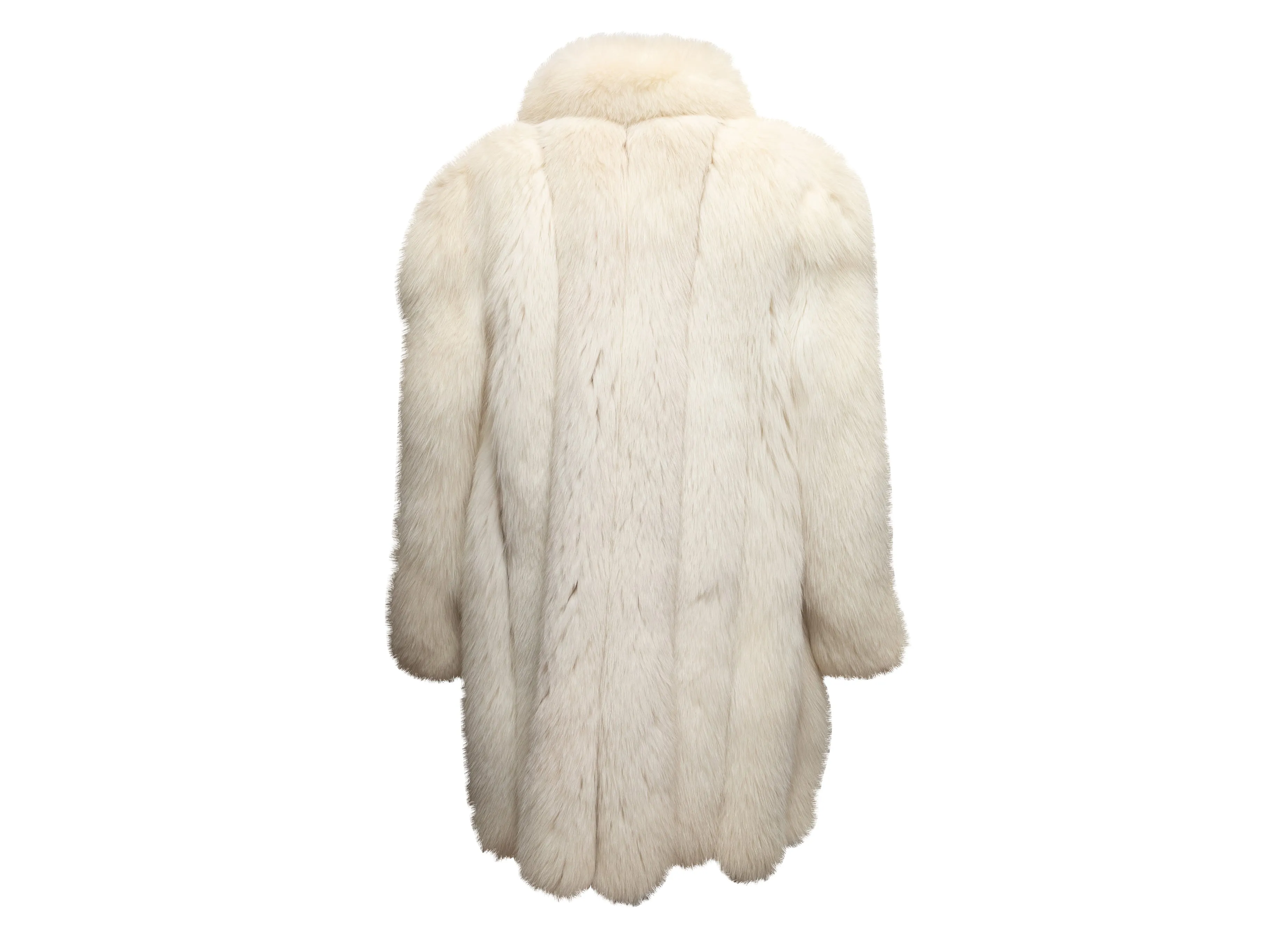 Vintage White Weinstein's Fur-Faire Fox Fur Coat Size US M