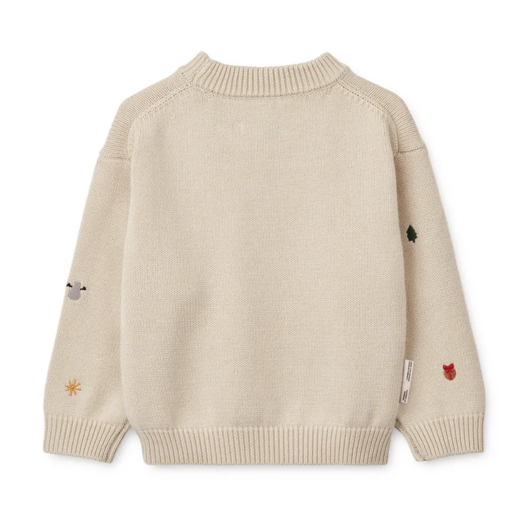 Wolle Pullover mit Stickerei "Orlane Holiday / Sandy"