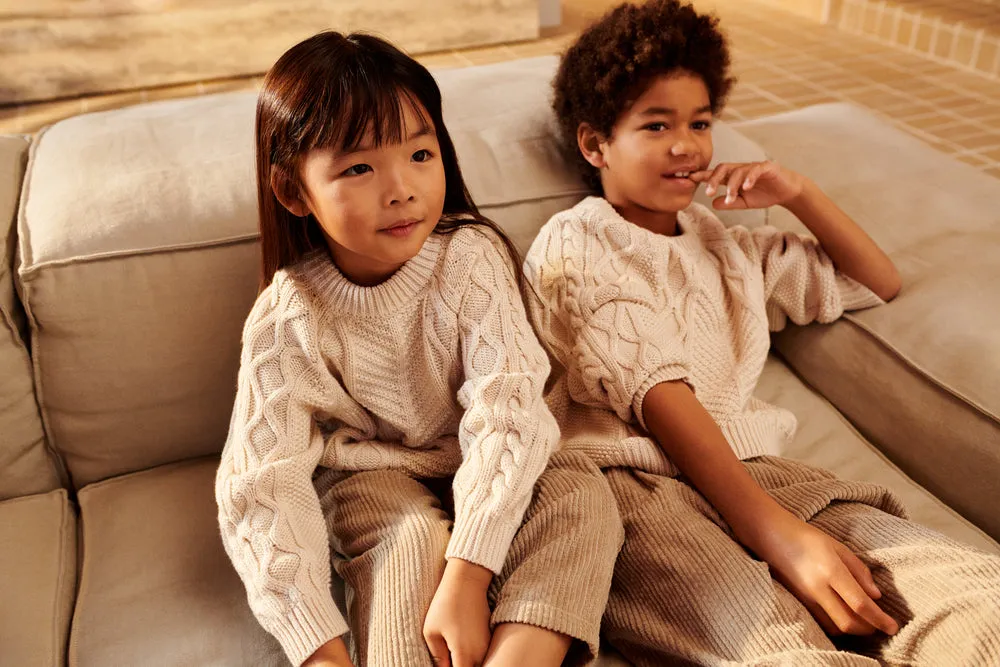 Wolle Strickpullover "Callio Sandy Melange"
