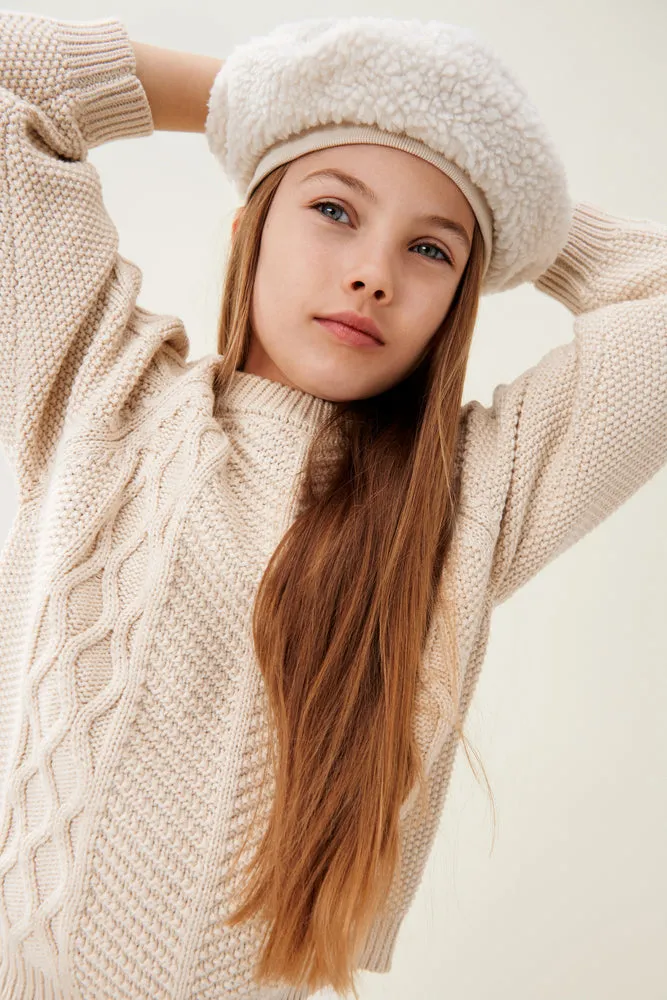 Wolle Strickpullover "Callio Sandy Melange"