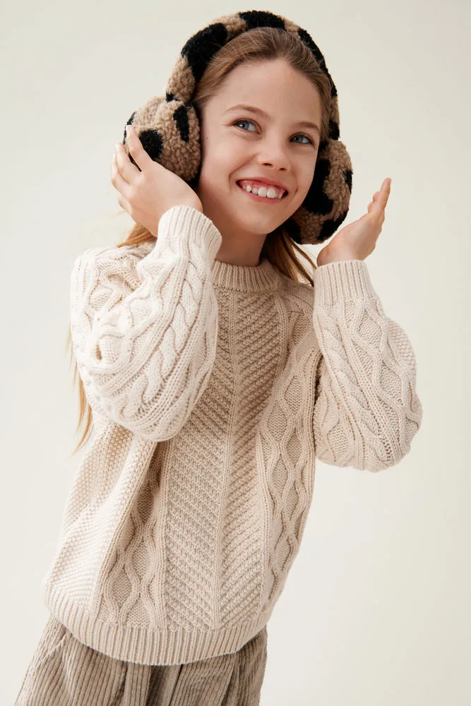 Wolle Strickpullover "Callio Sandy Melange"