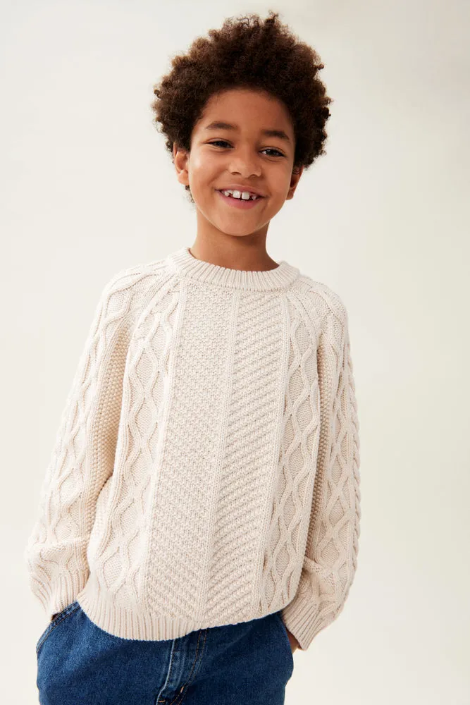 Wolle Strickpullover "Callio Sandy Melange"
