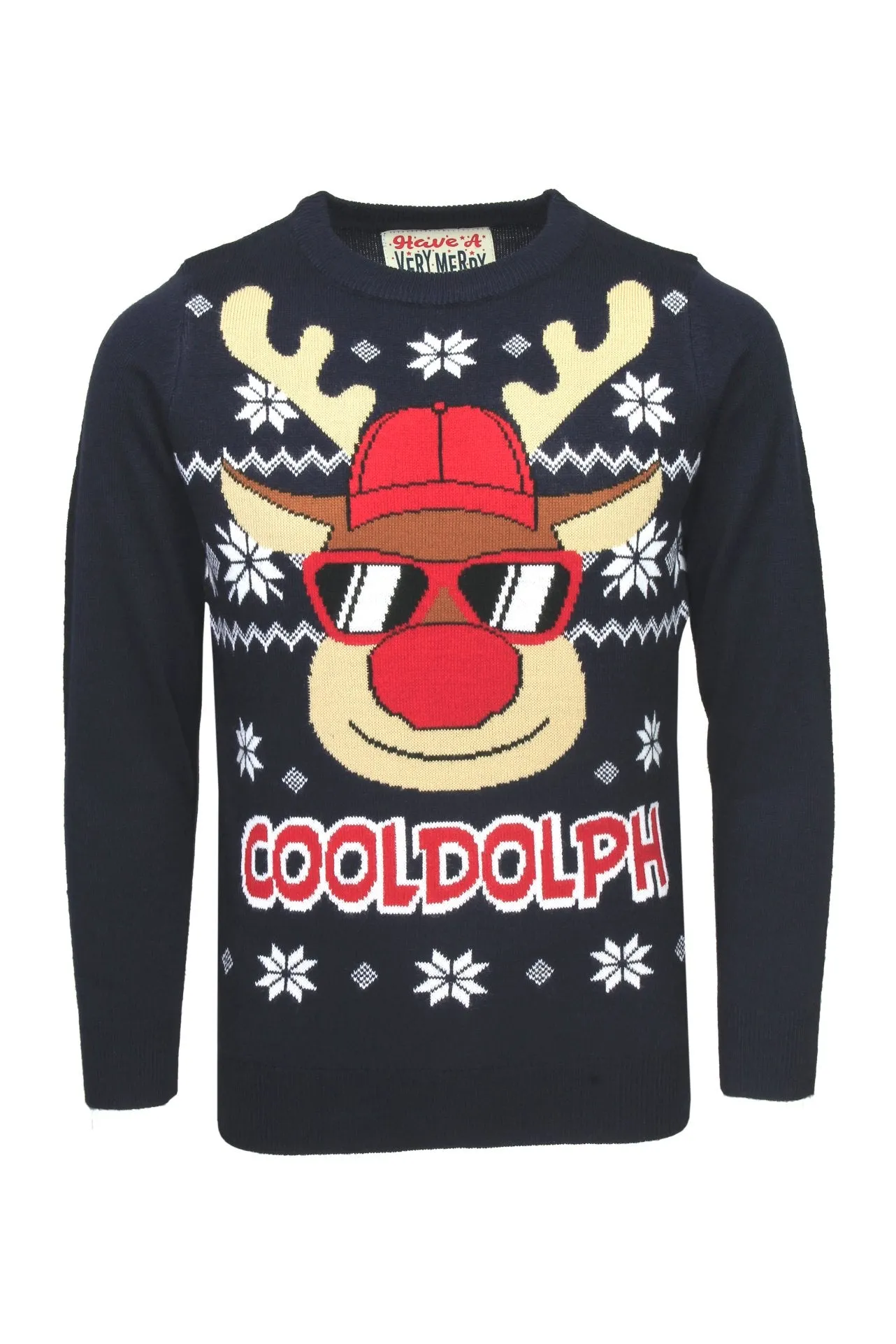 Xact Boys Novelty Festive Christmas Jumper, Crew Neck